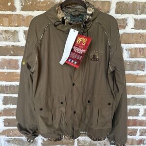 Mad Dog Gear Growler Hunting Jacket Men's Size L Hood Lined Elastic Full Zip